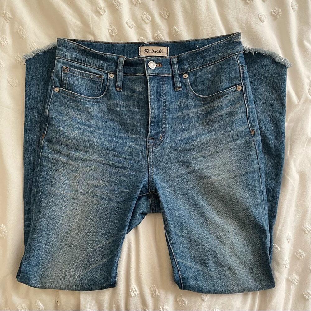 Madewell 10" High Rise Skinny jeans in size 28